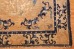 square scatter size golden antique chinese rug 49274 corner Nazmiyal