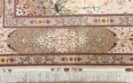 square shahsavarpour design vintage tabriz persian rug 51076 border Nazmiyal
