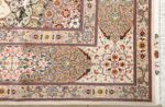square shahsavarpour design vintage tabriz persian rug 51076 corner Nazmiyal