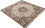 square shahsavarpour design vintage tabriz persian rug 51076 side Nazmiyal