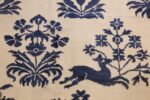 vintage animal motif indian rug 49257 deer Nazmiyal