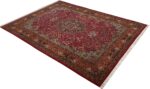 vintage animal motif tabriz persian rug 51087 side Nazmiyal