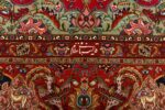 vintage animal motif tabriz persian rug 51087 signature Nazmiyal