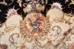 vintage animal motif tabriz persian rug 51102 birds Nazmiyal