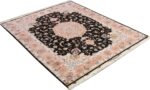 vintage animal motif tabriz persian rug 51102 side Nazmiyal