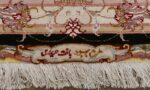 vintage animal motif tabriz persian rug 51102 signature Nazmiyal
