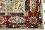 vintage animal motif tabriz persian rug 51107 corner Nazmiyal