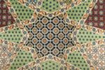 vintage geometric tabriz persian rug 51113 dark Nazmiyal