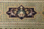 vintage geometric tabriz persian rug 51113 design Nazmiyal