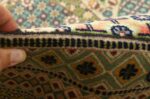 vintage geometric tabriz persian rug 51113 pile Nazmiyal