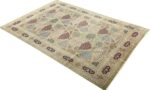vintage geometric tabriz persian rug 51113 side Nazmiyal