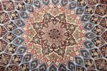 vintage gonbad design tabriz persian rug 51083 center Nazmiyal