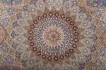 vintage gonbad design tabriz persian rug 51083 medallion Nazmiyal