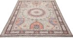 vintage gonbad design tabriz persian rug 51085 full Nazmiyal