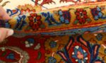 vintage ivory qum persian rug 51091 full Nazmiyal