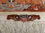 vintage ivory tabriz persian rug 51082 fringes Nazmiyal
