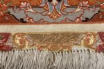 vintage ivory tabriz persian rug 51082 signature Nazmiyal