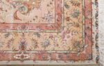 vintage ivory tabriz persian rug 51104 corner Nazmiyal