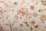 vintage ivory tabriz persian rug 51104 field Nazmiyal