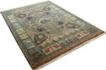 vintage pictorial tabriz persian rug 51105 side Nazmiyal
