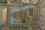 vintage pictorial tabriz persian rug 51105 zygorat Nazmiyal