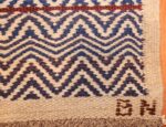 vintage scandivanian Swedish kilim rug by marta maas fjetterstrom 49128 sign Nazmiyal