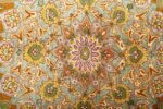 vintage silk and metallic threading souf tabriz persian rug 51112 center Nazmiyal