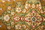 vintage silk and metallic threading souf tabriz persian rug 51112 flowers Nazmiyal