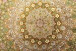 vintage silk and metallic threading souf tabriz persian rug 51112 middle Nazmiyal