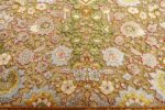 vintage silk and metallic threading souf tabriz persian rug 51112 souf Nazmiyal