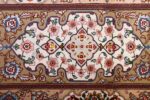 vintage taupe background tabriz persian rug 51108 border Nazmiyal