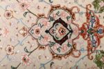 vintage taupe background tabriz persian rug 51108 fine Nazmiyal