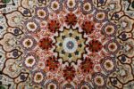 vintage taupe background tabriz persian rug 51108 middle Nazmiyal