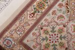 vintage taupe background tabriz persian rug 51108 weave Nazmiyal
