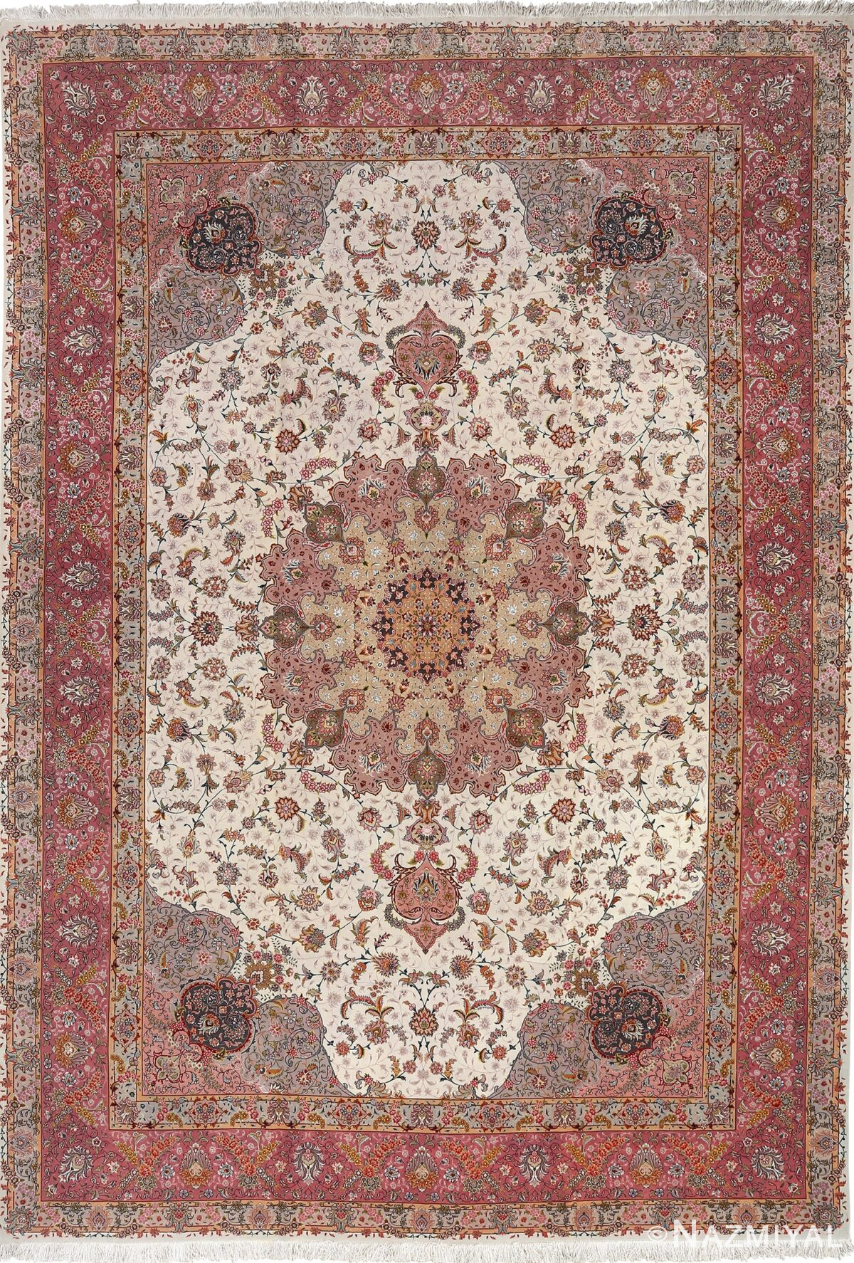 fine large vintage tabriz persian rug 51068 Nazmiyal