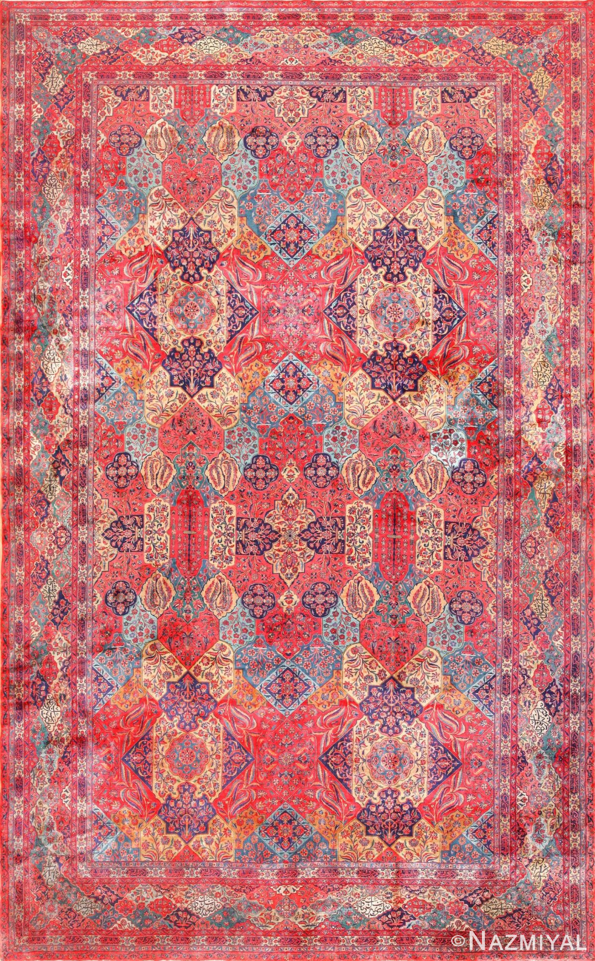 oversized antique kashan persian rug 49231 Nazmiyal