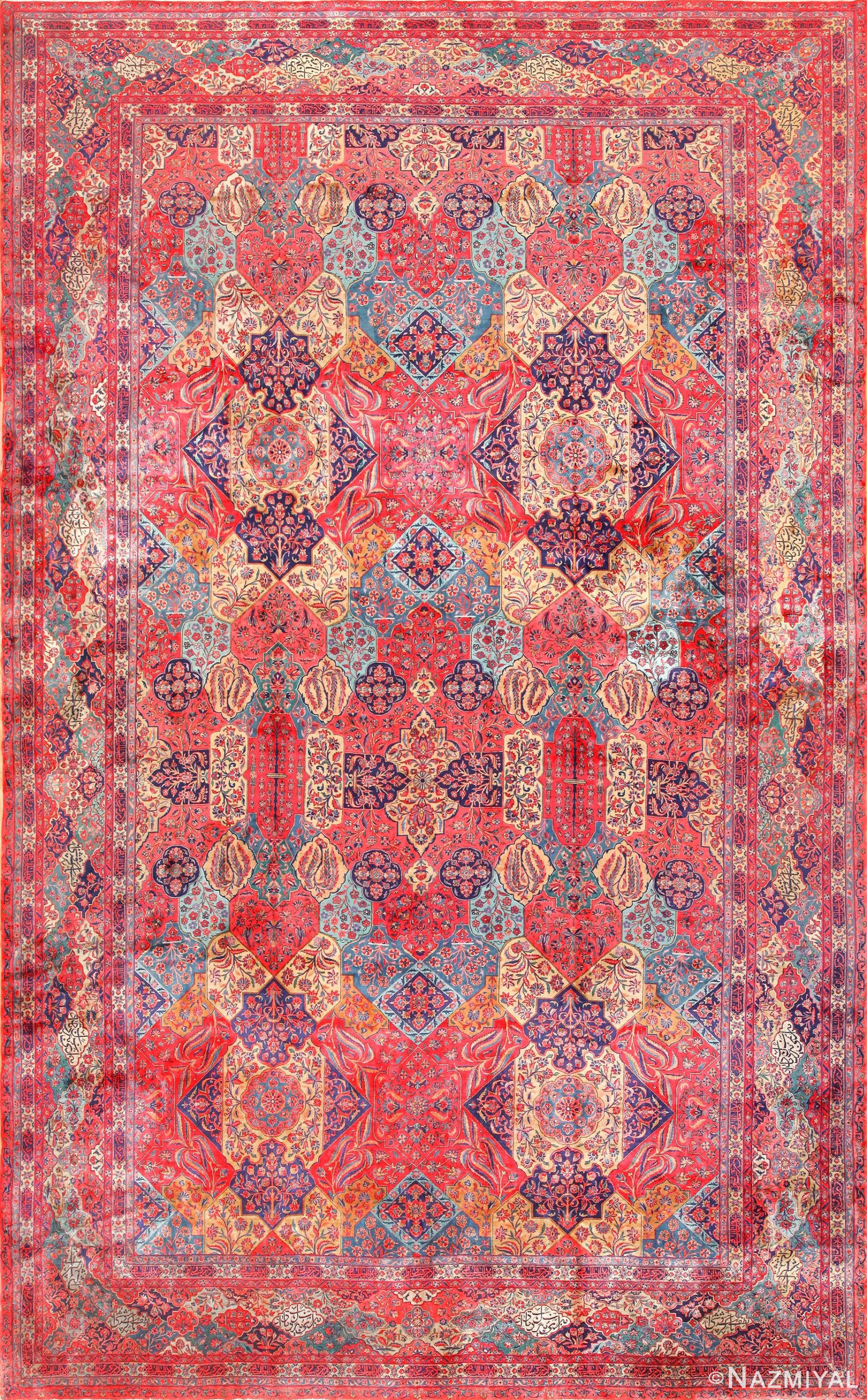 oversized antique kashan persian rug 49231 Nazmiyal