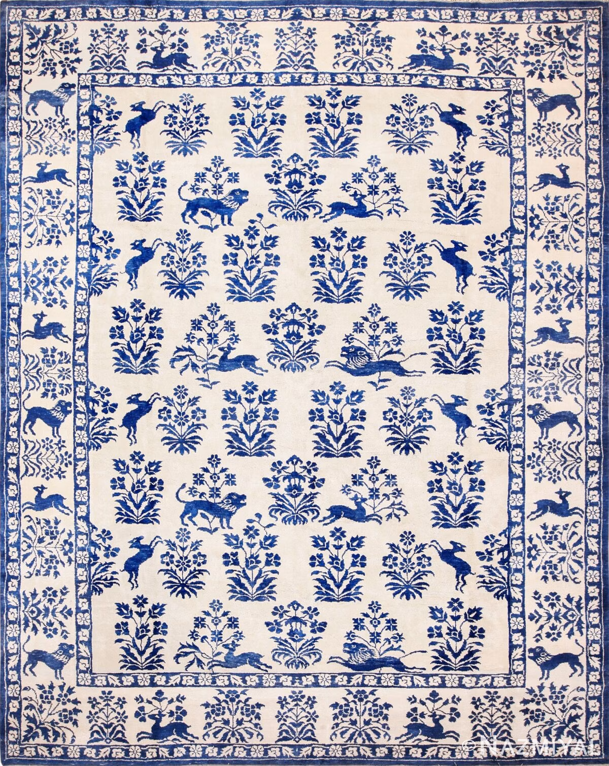 vintage animal motif indian cotton rug 49257 Nazmiyal