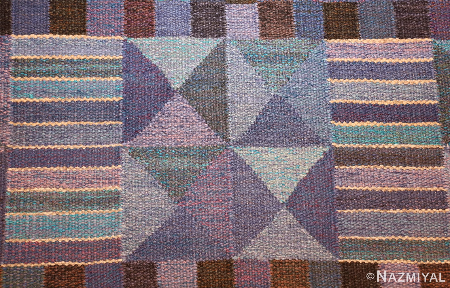vintage scandinavian swedish kilim by marta maas 49269 colors Nazmiyal