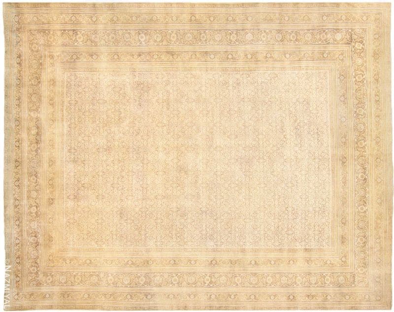Large Antique Persian Tabriz Carpet Nazmiyal