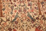 antique animal motif tehran persian rug 49303 birds Nazmiyal