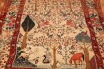 antique animal motif tehran persian rug 49303 full Nazmiyal
