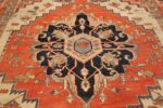 antique ivory background serapi persian rug 49352 full Nazmiyal