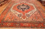 antique ivory background serapi persian rug 49352 whole Nazmiyal