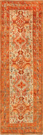 antique oushak turkish rug runner 49364 Nazmiyal