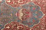 antique prayer design agra indian rug 51175 vase Nazmiyal