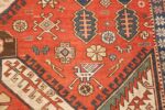antique red background soumak caucasian rug 49341 dragon Nazmiyal