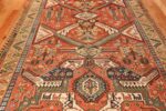 antique red background soumak caucasian rug 49341 middle Nazmiyal