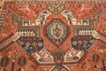 antique red background soumak caucasian rug 49341 top Nazmiyal