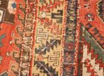 antique red background soumak caucasian rug 49341 weave Nazmiyal